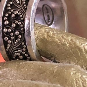 Lois Hill Granulated Ring SS .925 *Vintage*